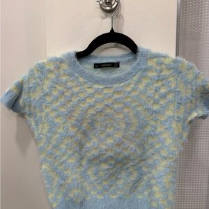 Morpheus Blue and Yellow Short Sleeve Top